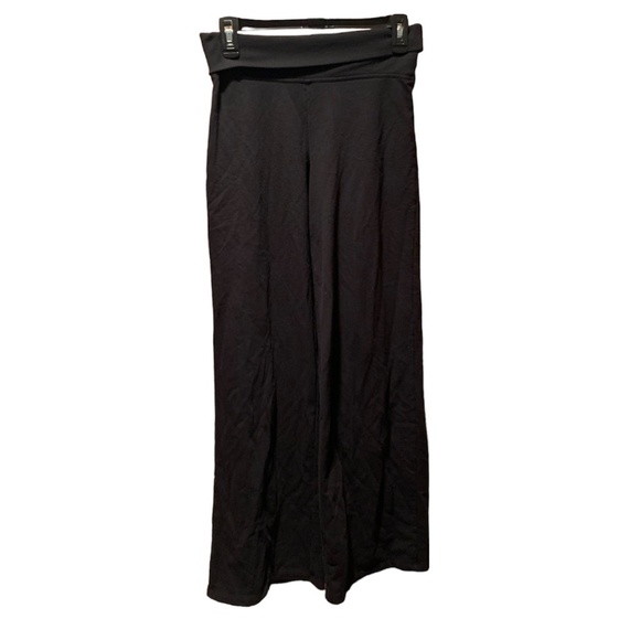 Sundays Cotton Blend High Waist Lounge Pants in Black XS - Picture 1 of 6